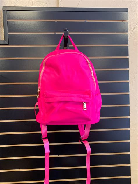 velvet hot pink backpack